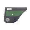 VW Original Revestimiento Puerta (Tela) Negro/Verde - 1J9867212Q GHG
