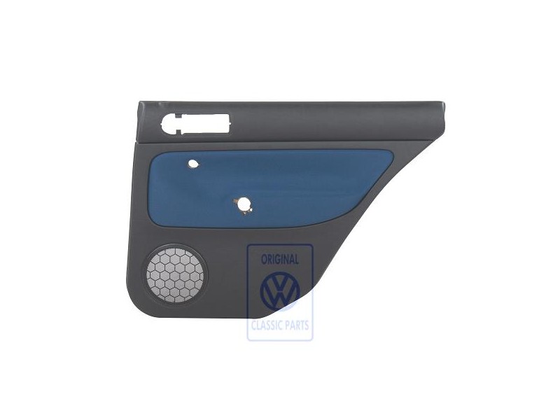 VW Original Revestimiento Puerta (Tela) Negro/Azul - 1J9867212Q HYX