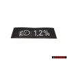 VW Original Adhesivo P. Regulacion Alcance Luz - 323000333