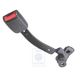VW Original Cierre De Cinturon Negro Satinado/Rojo Fuego - 1J4858471 FCN