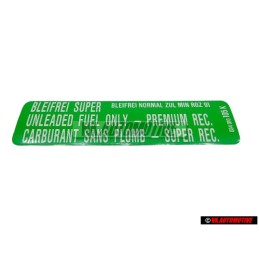 VW Original Adhesivo Min. Roz. 91 Bleifrei Super - Bleifrei - 034010105K