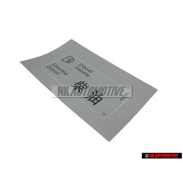 VW Original Adhesivo 'Diesel-Gazole' - 1H0010092L