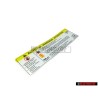 VW Original Placa Ident. 'Cuidado Alta Tension, Antes De Tocar - 8K0010520A