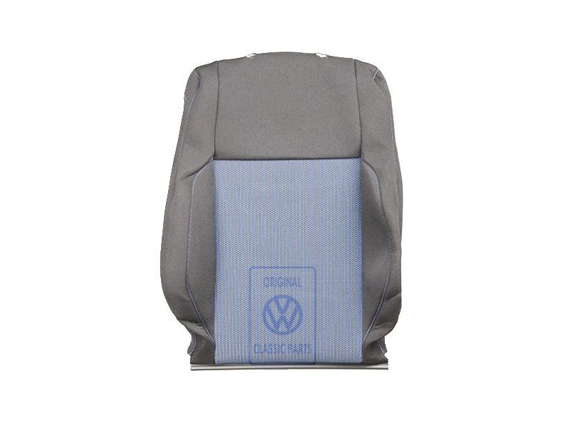 VW Original Tapizado Respaldo Tejido Con Bolsa Azul/Negro - 1J0881805QFKMD