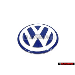 VW Original Cubierta Del Motor Simbolo Emblema Azul Blanco - 06A103940G