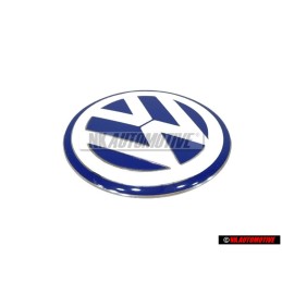 VW Original Cubierta Del Motor Simbolo Emblema Azul Blanco - 06A103940G