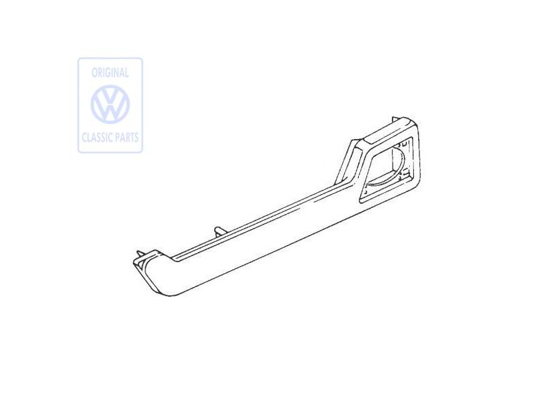 VW Original Caja Portaobjetos Negro Satinado - 533867131 01C