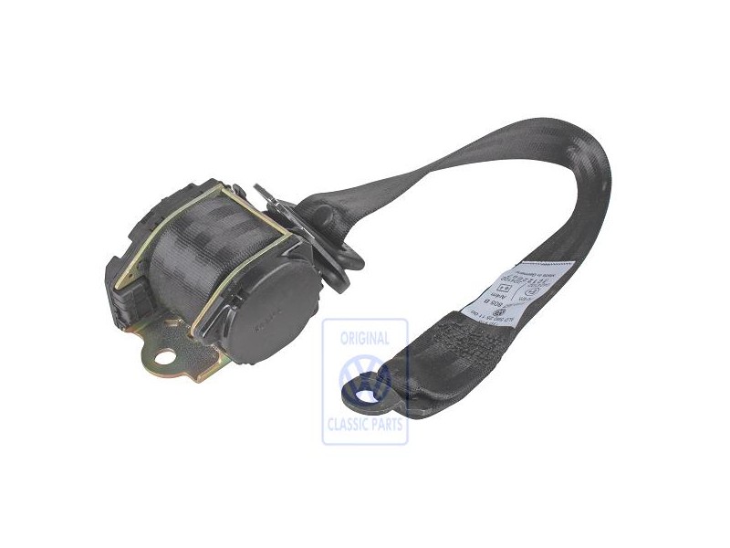 VW Original Cinturon Segur. Tres Puntos Negro Satinado - 1H9857805B B41