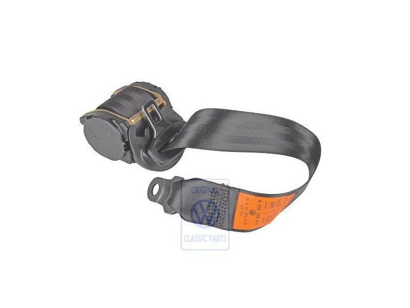 VW Original Cinturon Segur. Tres Puntos Negro Satinado - 1H9857806B B41