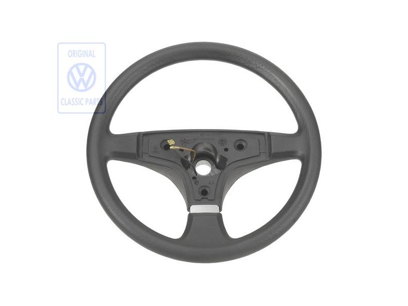 VW Original Volante Deportivo Negro Satinado - 867419091N 01C