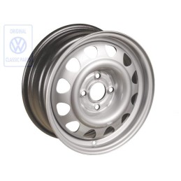 VW Original Llanta De Acero Color Cromo - 1H0601027 091