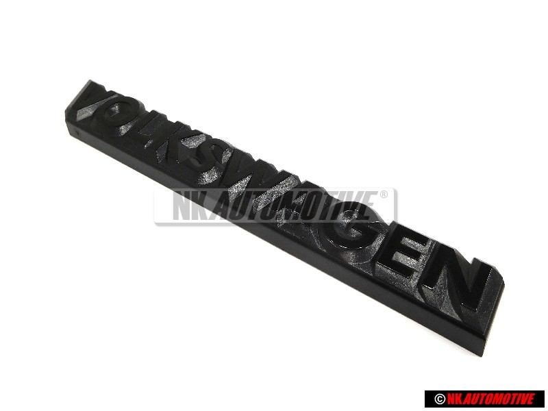 VW Original VOLKSWAGEN Trasero Rotulo Insignia Emblema Negro - 325853685