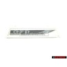 VW Original GTD Lado Rotulo Insignia Emblema Negro Cromo - 5G0853688BBCMT