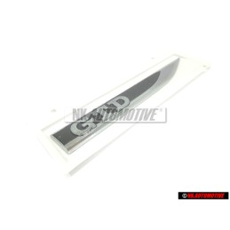 VW Original GTD Lado Rotulo Insignia Emblema Negro Cromo - 5G0853688BBCMT