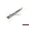 VW Original GTD Lado Rotulo Insignia Emblema Negro Cromo - 5G0853688BBCMT
