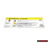 Audi Original Placa Ident. 'Cuidado Alta Tension - 8K0010520D