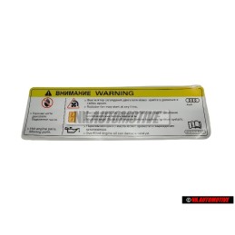 Audi Original Placa Ident. 'Cuidado Alta Tension - 8K0010520D