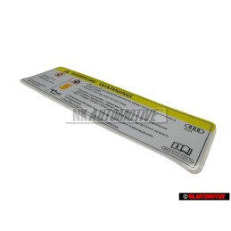 Audi Original Placa Ident. 'Cuidado Alta Tension - 8K0010520D