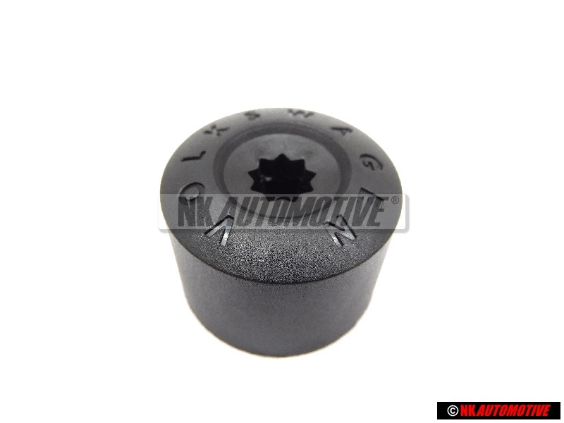 VW Original Capuchon P. Tornillo Rueda Negro Satinado - 3C0601173 9B9
