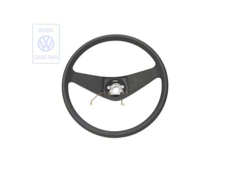 VW Original Volante Direccion Negro Satinado - 867419091K 01C