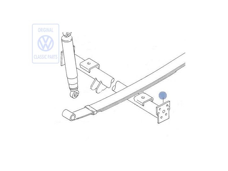 VW Original Cuerpo Eje Trasero - 147501011B