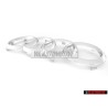 Audi Original Anillos Frente Simbolo Insignia Emblema Cromo - 8T0853605