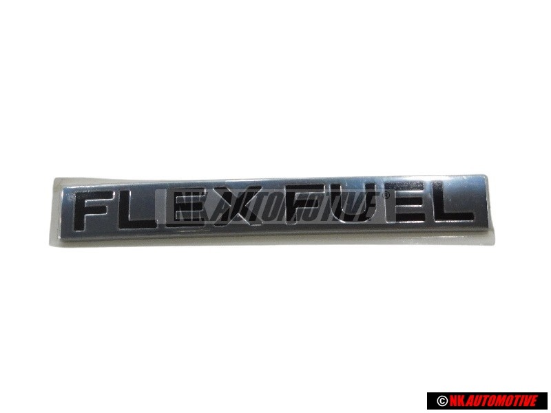 VW Original FLEX FUEL Trasero Rotulo Insignia Emblema Cromo - 1K0853675AMFXC