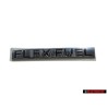 VW Original FLEX FUEL Trasero Rotulo Insignia Emblema Cromo - 1K0853675AMFXC