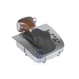 VW Original Cubierta Del Cambio Negro/Nogal/Aluminio - 1K2713203AKWHC