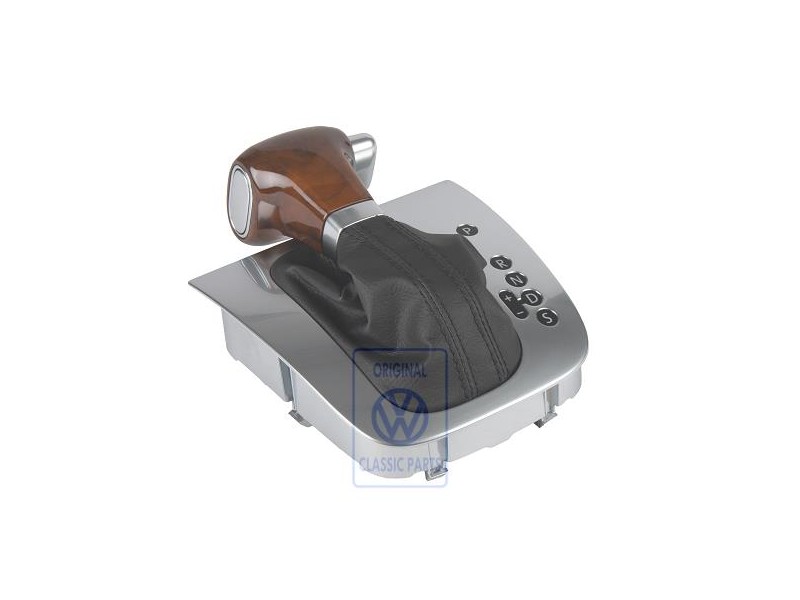 VW Original Cubierta Del Cambio Negro/Nogal/Aluminio - 1K2713203AKWHC