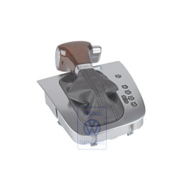 VW Original Cubierta Del Cambio Negro/Nogal/Aluminio - 1K2713203ALWHC