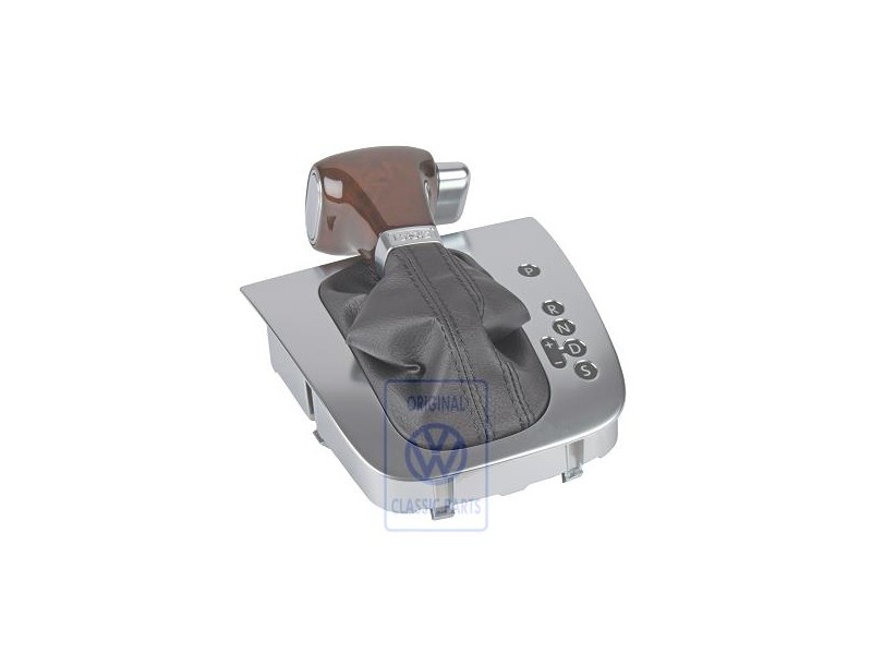 VW Original Cubierta Del Cambio Negro/Nogal/Aluminio - 1K2713203ALWHC