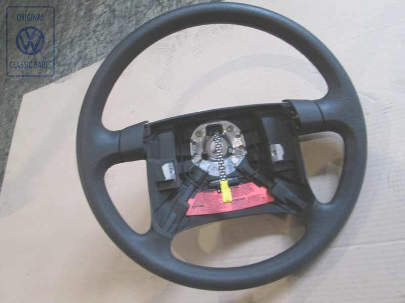 VW Original Volante Direccion Negro Satinado - 1HM419091L 01C