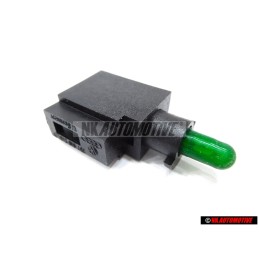 VW Original Portalamparas Con Bombilla Verde - 357919243A K25