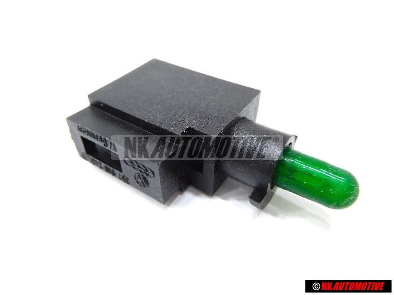 VW Original Portalamparas Con Bombilla Verde - 357919243A K25