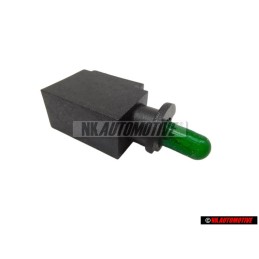 VW Original Portalamparas Con Bombilla Verde - 357919243A K25