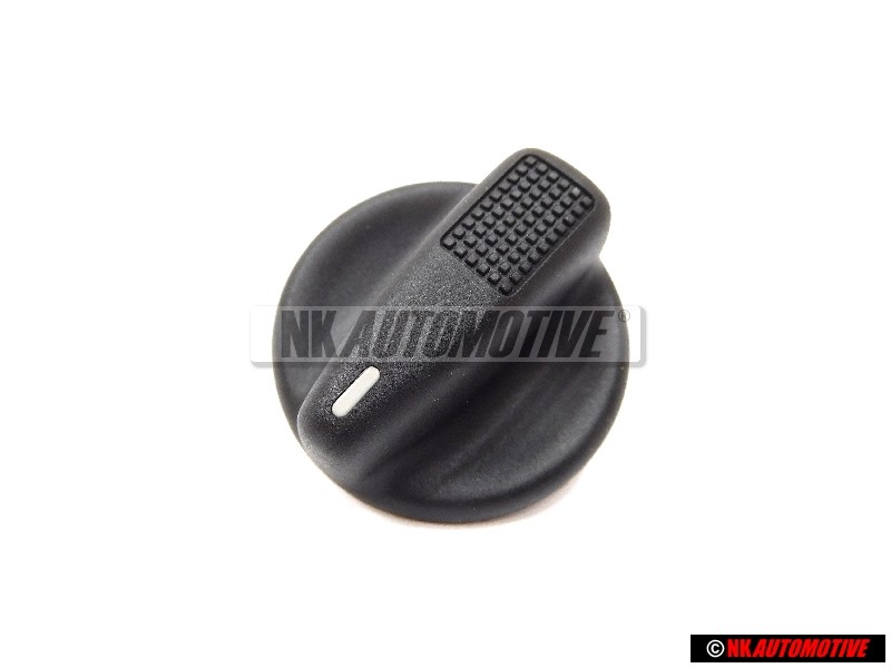 VW Original Boton Giratorio Negro Satinado - 357927533 01C