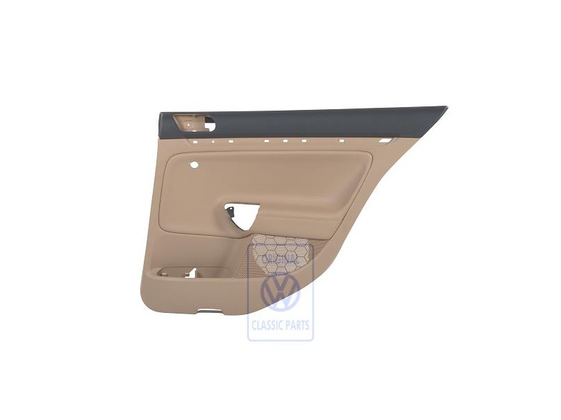 VW Original Panel Puerta Cuero Sintetico Antracita/Beige Pure - 1K6867212HARDQ