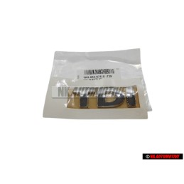 VW Original TDI Trasero Rotulo Insignia Emblema Cromo - 1K0853675S 739