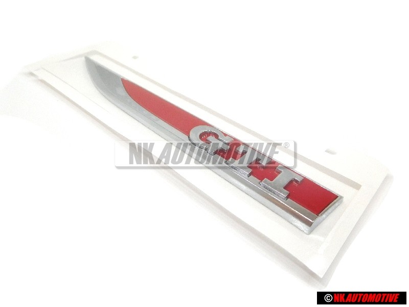 VW Original GTI Lado Rotulo Insignia Emblema Cromo Rojo - 5G0853688ASJZQ