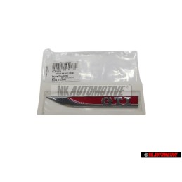 VW Original GTI Lado Rotulo Insignia Emblema Cromo Rojo - 5G0853688ASJZQ