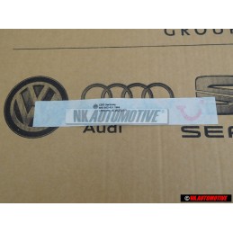 VW Original Rotulo Autoadhesivo Plata - 1K0853431 1W4