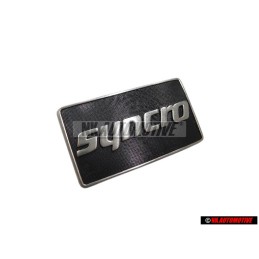VW Original SYNCRO Lado Rotulo Insignia Emblema Plata Cepillada - 191853688K GX2