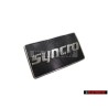VW Original SYNCRO Lado Rotulo Insignia Emblema Plata Cepillada - 191853688K GX2