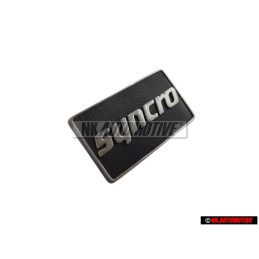 VW Original SYNCRO Lado Rotulo Insignia Emblema Plata Cepillada - 191853688K GX2