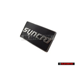 VW Original SYNCRO Lado Rotulo Insignia Emblema Plata Cepillada - 191853688K GX2