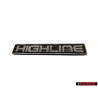 VW Original HIGHLINE Trasero Rotulo Insignia Emblema - 1E0853687B H44