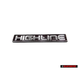 VW Original HIGHLINE Trasero Rotulo Insignia Emblema - 1E0853687B H44