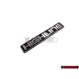 VW Original HIGHLINE Trasero Rotulo Insignia Emblema - 1E0853687B H44