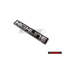 VW Original HIGHLINE Trasero Rotulo Insignia Emblema - 1E0853687B H44